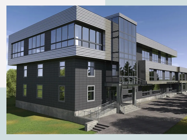 Административные здания в Биробиджане