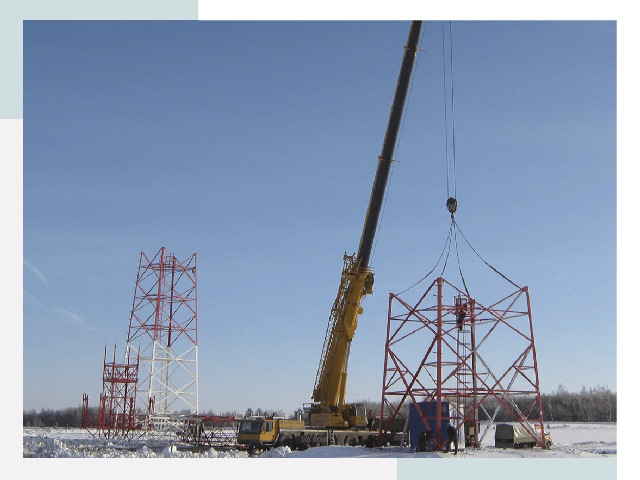 Монтаж вышек связи в Биробиджане