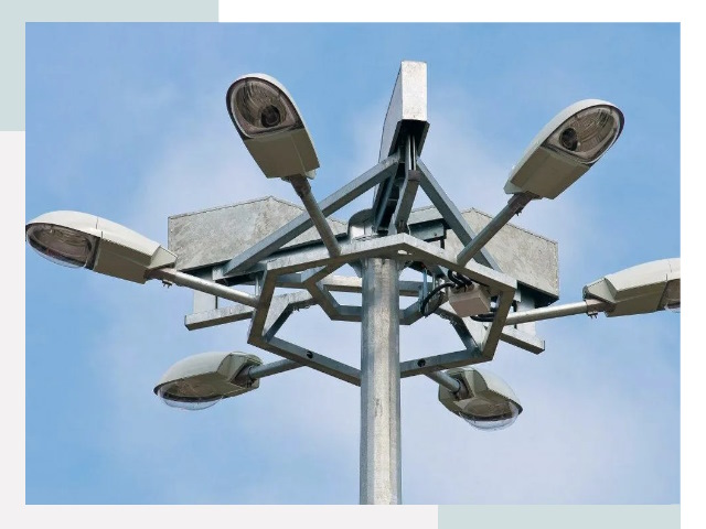 Монтаж осветительных мачт в Биробиджане