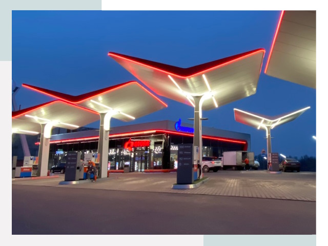 Навесы для АЗС в Биробиджане