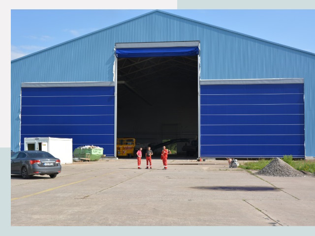 Ангарные ворота в Биробиджан от СтальСтрой-Брб по цене 608 руб.