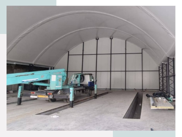 Внутреннее оснащение ангаров в Биробиджане